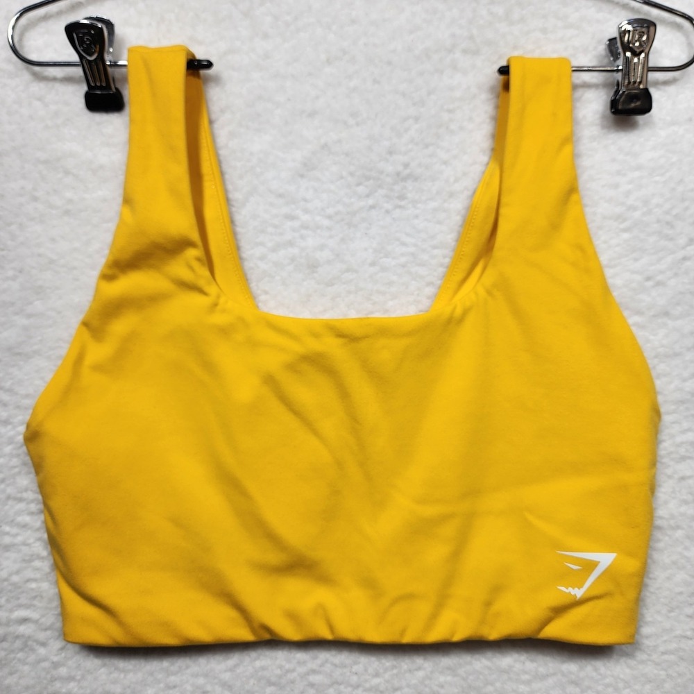 Gymshark Yellow Scoop Neck Sports Bra